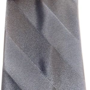 Unisex Dress Tie, City of London, Black on Black Stripes, 61”